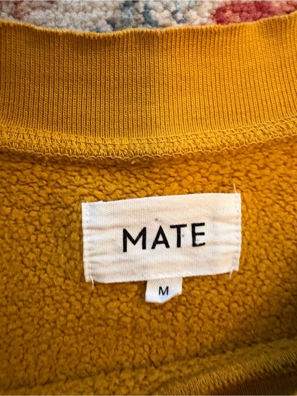 Mate Crewneck Sweatshirt - Mustard Yellow-size M - Picture 3 of 9